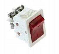 Łącznik kołyskowy z podświetleniem zaciski śrubowe biały ŁKD-2N-1 Elgotech