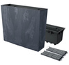 Doniczka z wkładem antracyt URBI CASE TOWER BETON EFFECT DUC800TE-S433
