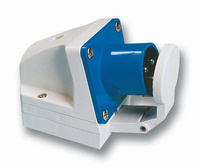 Wtyczka odbiornikowa jednofazowa stała z klapką 16A 3B 230V PCE 513-6D