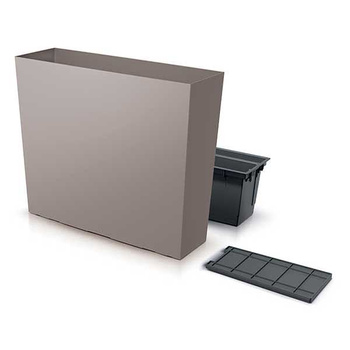 Doniczka z wkładem mocca URBI CASE TOWER DUC600T-7529U