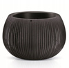 Doniczka okrągla czarny beton BOWL DKB290-B411