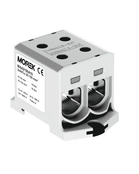 Złączka szynowa szara 2x25-150mm Morek MAA2150A10