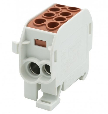Złaczka szynowa brązowa HLS 125A-2 (1x35,1x25 / 1x35,1x25) F-elektro  F2.0524