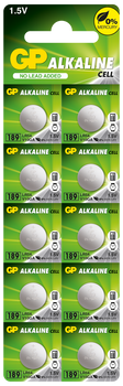 Bateria pastylkowa litowa AG10 / LR54  GP-Battery 1opk =10szt. baterii