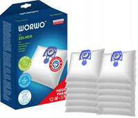 Worki do odkurzacza ZMB02X12K Worwo 12sztuk + 3 filtry ZELMER