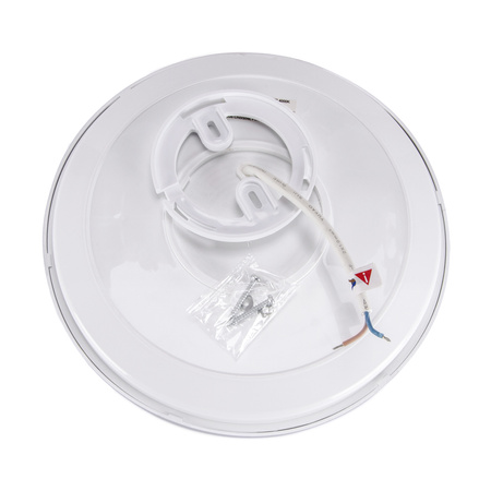 Plafon hermetyczny srebrny PLANAR LED 12W 1539lm 4000K Ideus 03838