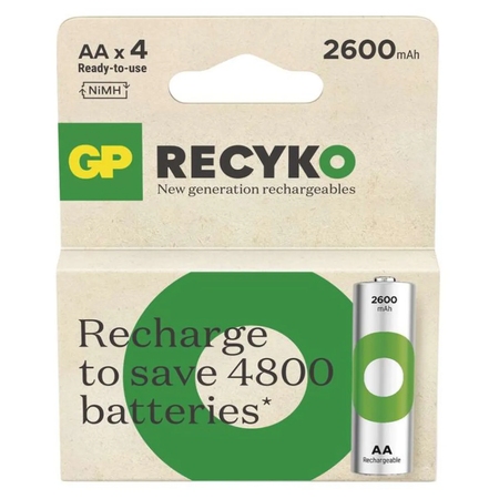 Akumulatory LR06 / AA 2600mAh ReCyko GP-Battery opk=4szt.