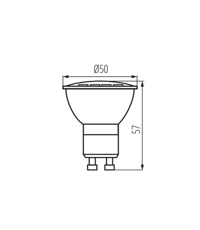 Żarówka LED GU10 6W 400lm 5300K Kanlux