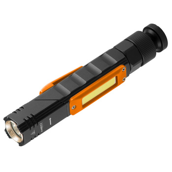 Latarka akumulatorowa LED 300lm 2w1 CREE XPE + COB LED NEO 99-034