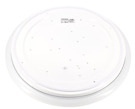 Plafon natynkowy okrągły z czujnikiem biały 15W E27 IP44 Bemko C37-PLA-260-1E27-MS