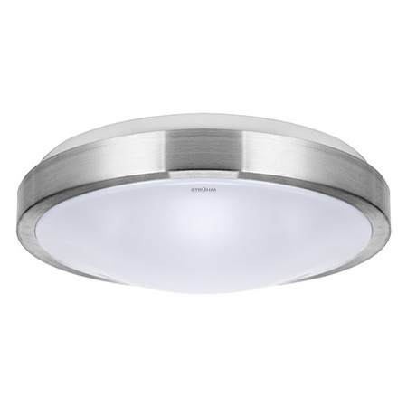 Plafon okrągły srebrny ALEX LED C 24W 1680lm 4000K IP44 03564 Strühm