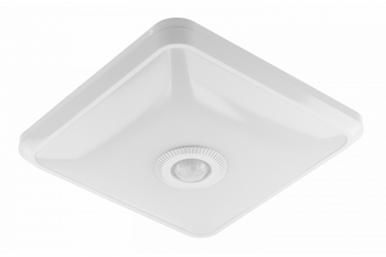 Plafon kwadratowy biały z czujnikiem ruchu ITALIA LED 12W 900lm 4000K 360st IP20 240V GTV OS-ITL12WKW-LED