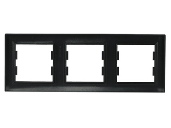 Ramka 3-krotna pozioma antracyt Asfora EPH5800371 Schneider