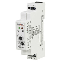 Przekaźnik czasowy 1-funkcyjny 1NO/NC 16A 0,1sek-10dni 230V AC PCM-01 Zamel EXT10000072