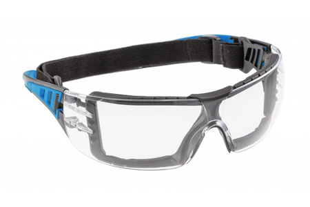 Okulary ochronne bezbarwne niebieskie uniwersalne LOTZEN Hogert HT5K010
