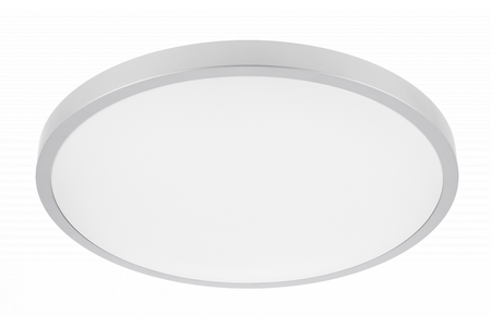 Plafon okrągły srebrny ATOL LED 32W 2560lm 3000K 400mm 240V IP54 GTV LD-ATOL32W-WW-02