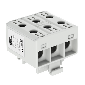 Złączka szynowa potrójna szary 3x2,5-35mm Morek MAA1335A10