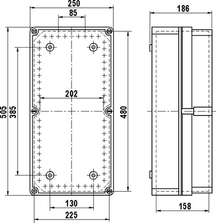Skrzynka natynkowa Z4-W bez wyposażenia IP55 Tarel