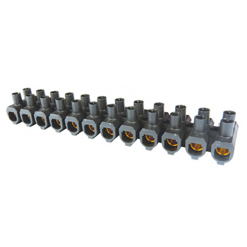 Listwa zaciskowa gwintowa 12-torowa 35mm czarna Simet 89150007