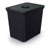 Kosz na śmieci z pokrywką czarny 23 L SYSTEMA BASICA Keden NKS23W-S411