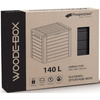 Skrzynia ogrodowa antracytowa 140L WOODEBOX MBWL140-S433