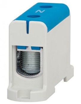 Złączka szynowa  1-torowa 35mm2 - 150mm2 Al/Cu niebieska F-Elektro F2.0285