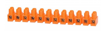 Listwa zaciskowa 12 torowa 6 mm2 pomarańczowa F2.0181