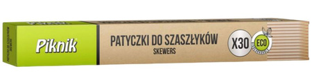 Patyczki do szaszłyków pudełko 30szt Kuchcik 4104