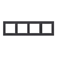 Ramka 4-krotna czarny mat Simon 10 CR4/49 Kontakt-Simon