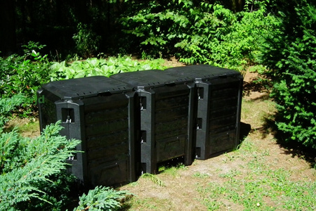 Kompostownik 3 - komorowy czarny 1200L COMPOGREEN IKSM1200C-S411