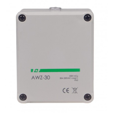Automat zmierzchowy 30A 230V 2-1000lx obudowa IP65 F&F AWZ-30