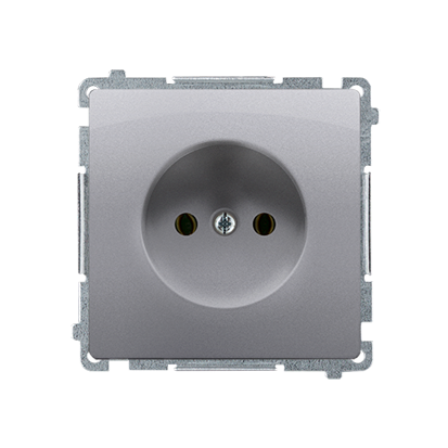  Gniazdo pojedyncze bez uziemienia stal inox Basic BMG1.01/21 Kontakt-Simon