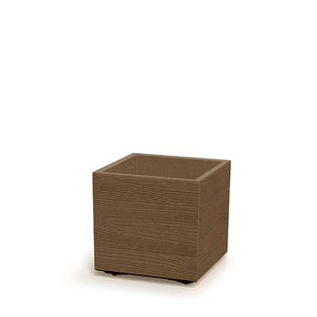 Doniczka naturo na kółkach Madera Square ECO Wood DMA400W-4665W