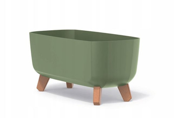 Doniczka na nóżkach ziemisty zielony  Gracia Case DGCL400-5615C