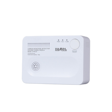 Czujnik tlenku węgla bateryjny CTW-07 Zamel GAR10000072