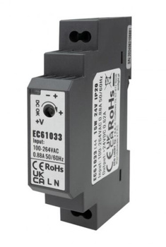 Zasilacz na szynę DIN 15W 24V IP20 PREMIUM Eco light EC61033