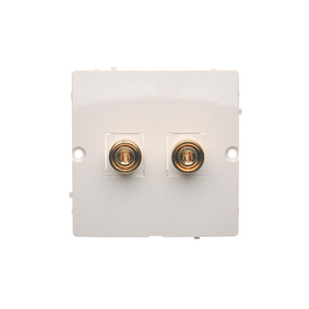 Gniazdo głośnikowe pojedyncze białe Basic BMGL2.02/11 Kontakt-Simon