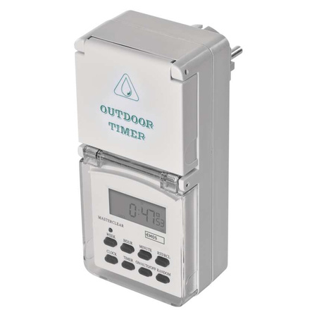 Cyfrowy programator czasowy IP44 zewnętrzny P5507 EMOS