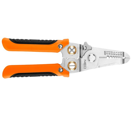Szczypce do ściągania izolacji 6 w 1 180mm 0,8-3,2mm NEO 01-549
