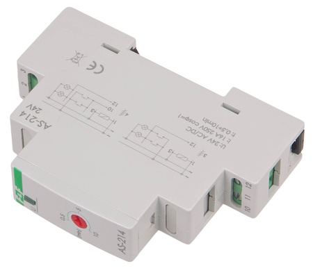 Automat schodowy 16A 24V AC 1Z 0,5-10min F&F AS-214