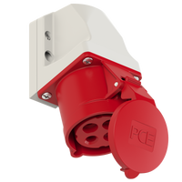 Gniazdo stałe siłowe mała obudowa 32A 4P 400V IP44 PCE 124-6k