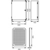 Obudowa termoutwardzalna 400 x 300 x 166mm IP65 szara UNIbox Uni-1/T 43.11