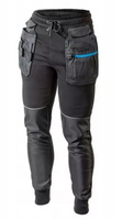 Spodnie dresowe z kieszeniami czarne 3XL (58) TREBEL HT5K902-3XL Hogert