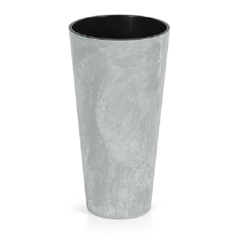 Doniczka wysoka z wkładem beton TUBUS SLIM BETON EFFECT DTUS250E-422U