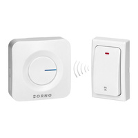 Dzwonek bezprzewodowy biały sieciowy biały 200m Orno OR-DB-MT-156/W