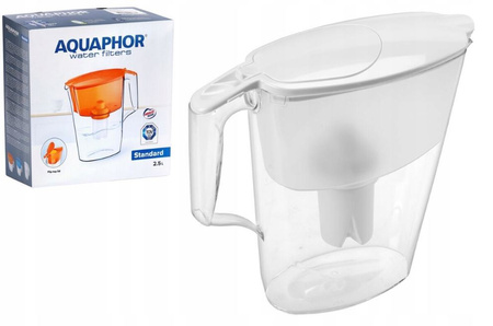 Dzbanek filtrujący biały Standard 2,5 L + wkład B15 Aquaphor