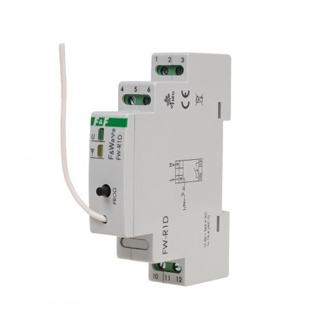 Bistabilny przekaźnik radiowy pojedynczy na szynę 85-265V AC/DC FiWave FW-R1D