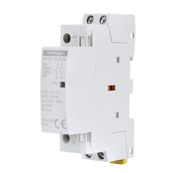 Stycznik modułowy SC101 1P 25A  2NO Schelinger A62-SC-101-1P-25-20