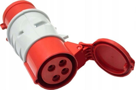 Przejściówka wtyczki 16A/400v 3p+z na gniazdo 32a/400v 3p+z IP44 Tarel