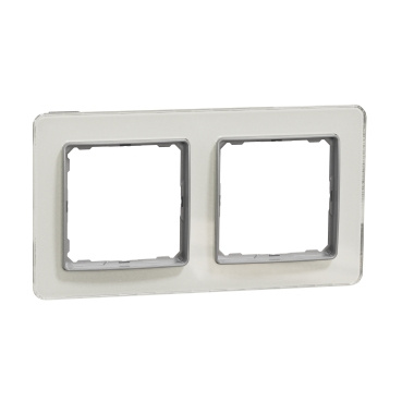 Ramka 2-krotna szkło białe Sedna Elements SDD360802 Schneider